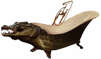 the crocodile/bath creature